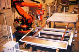 Robot plant for lift welding